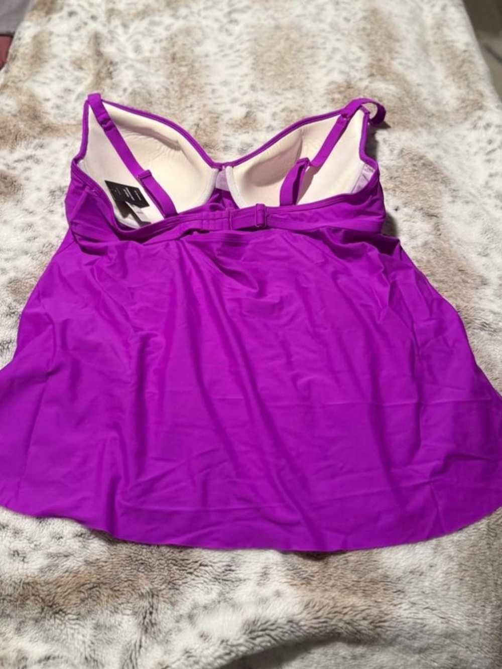 torrid Bright Purple Ruched Tankini Set - Picture 6 of 7